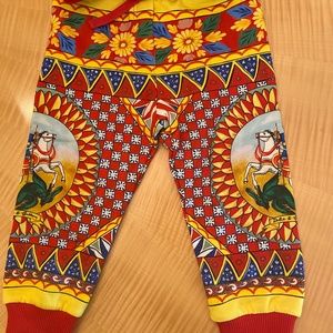Dolce & Gabbana Kids 18-24 months Carretto-print track trousers